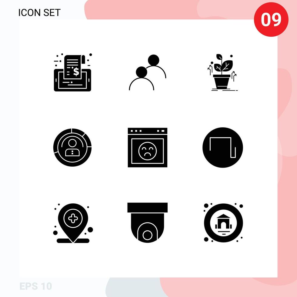 9 Creative Icons Modern Signs and Symbols of personal human basic features success Editable Vector Design Elements