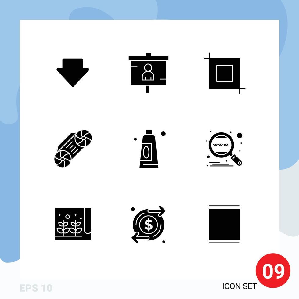 Stock Vector Icon Pack of 9 Line Signs and Symbols for analysis cleaning crop cream music Editable Vector Design Elements