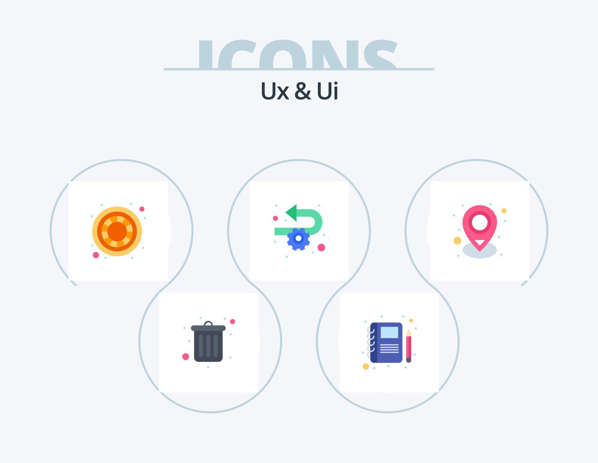 Ux And Ui Flat Icon Pack 5 Icon Design. place. map. creative. location ...