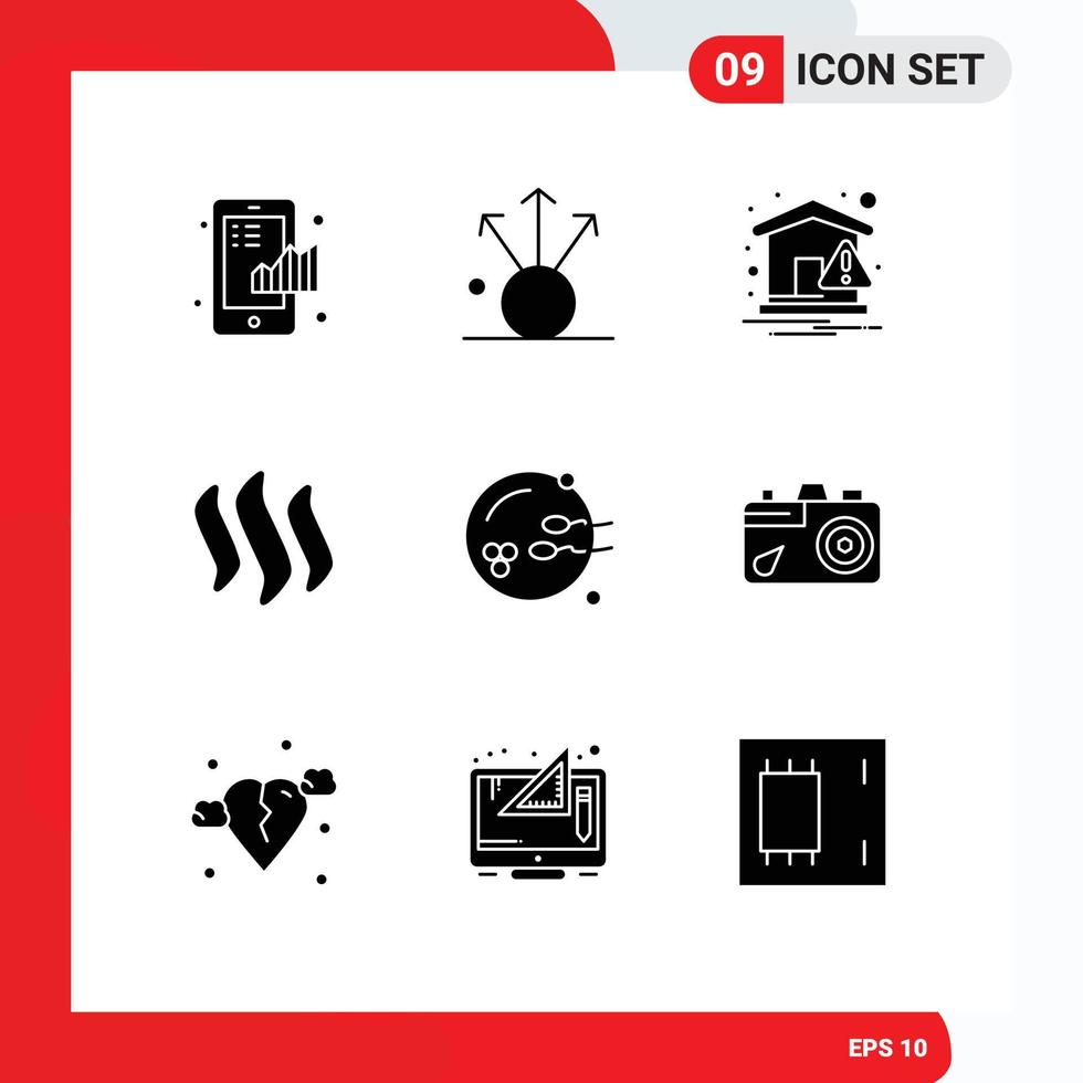 Stock Vector Icon Pack of 9 Line Signs and Symbols for fertile cryptocurrency home crypto steem Editable Vector Design Elements