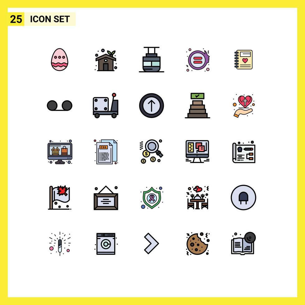 25 Creative Icons Modern Signs and Symbols of love justice sky lift gender equality Editable Vector Design Elements