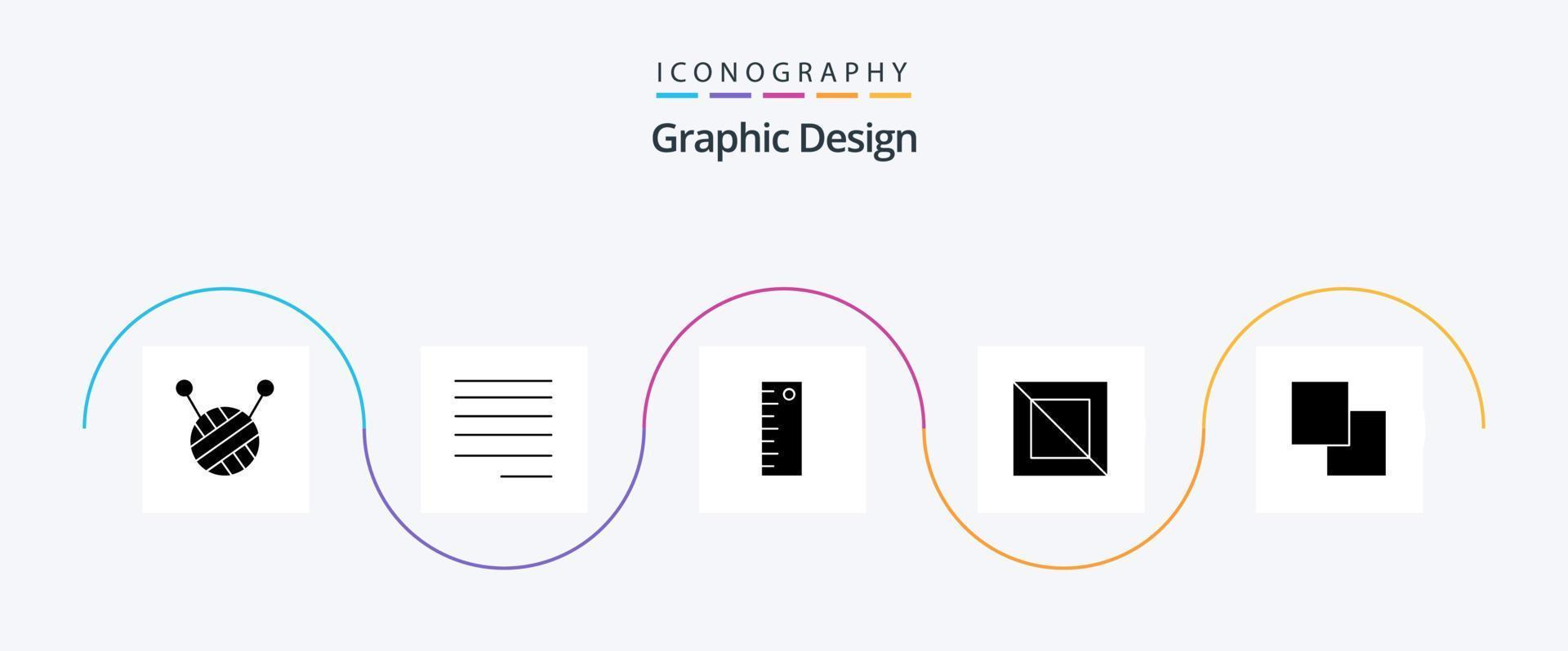 Design Glyph 5 Icon Pack Including . design. swap vector