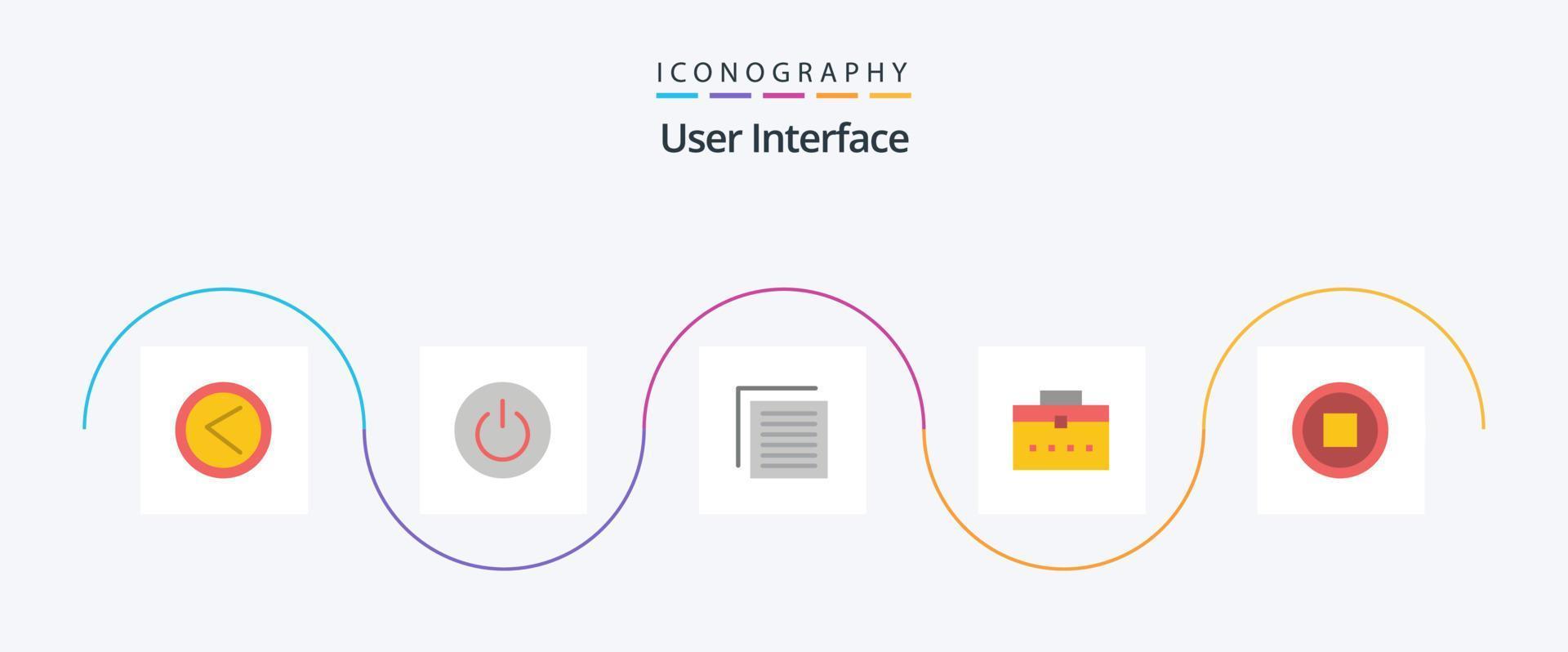 usuario interfaz plano 5 5 icono paquete incluso básico. usuario. usuario. trabajador bolsa. interfaz vector