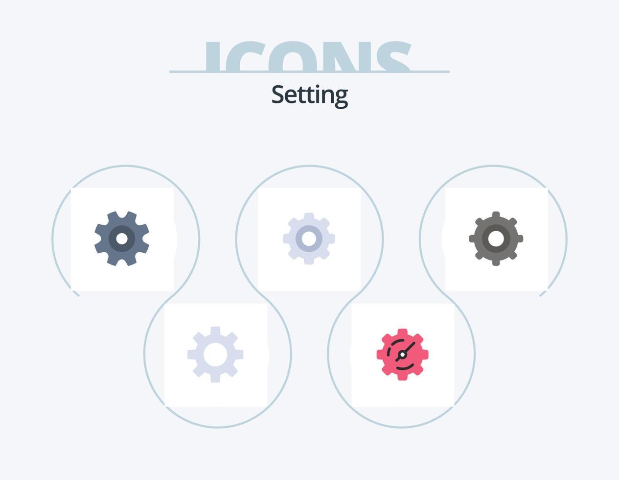Setting Flat Icon Pack 5 Icon Design. . setting. setting. gear. gear vector