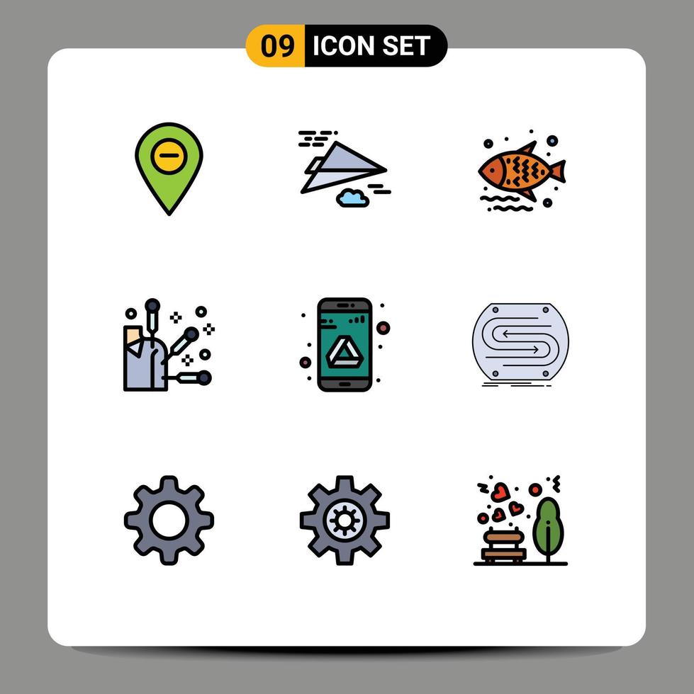 9 Creative Icons Modern Signs and Symbols of drive element design spa supermarket Editable Vector Design Elements