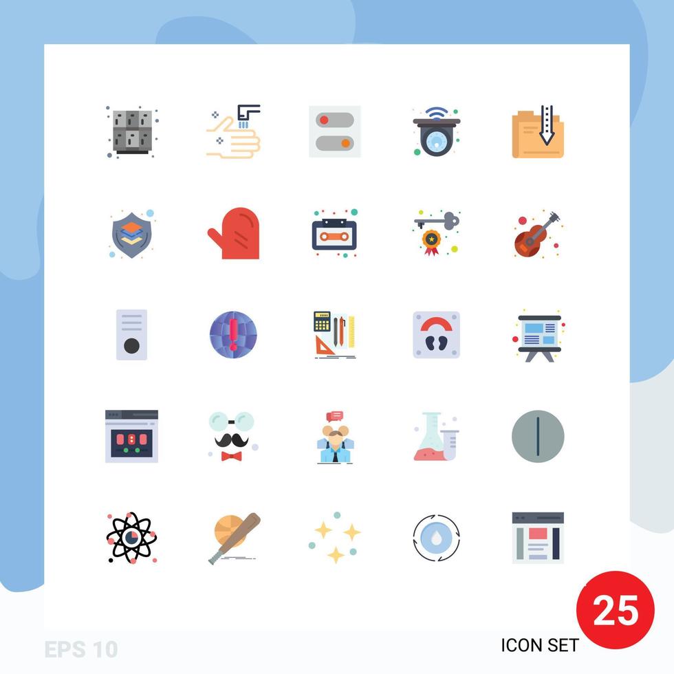 25 Creative Icons Modern Signs and Symbols of content smart tab remote cctv Editable Vector Design Elements