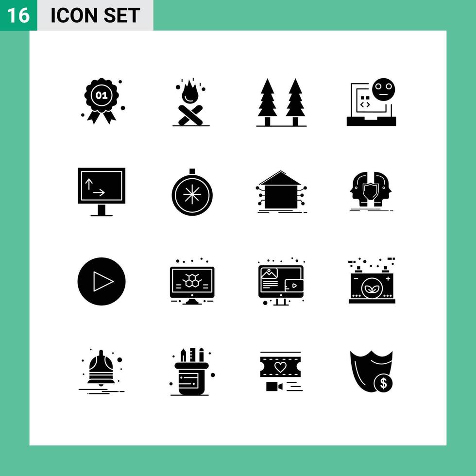 Stock Vector Icon Pack of 16 Line Signs and Symbols for height development entertainment develop bad Editable Vector Design Elements