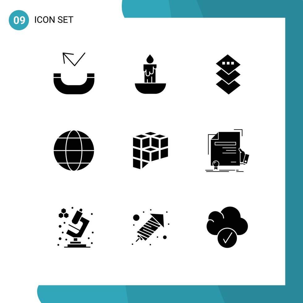 Solid Glyph Pack of 9 Universal Symbols of crypto currency coin plane peer plays geography Editable Vector Design Elements