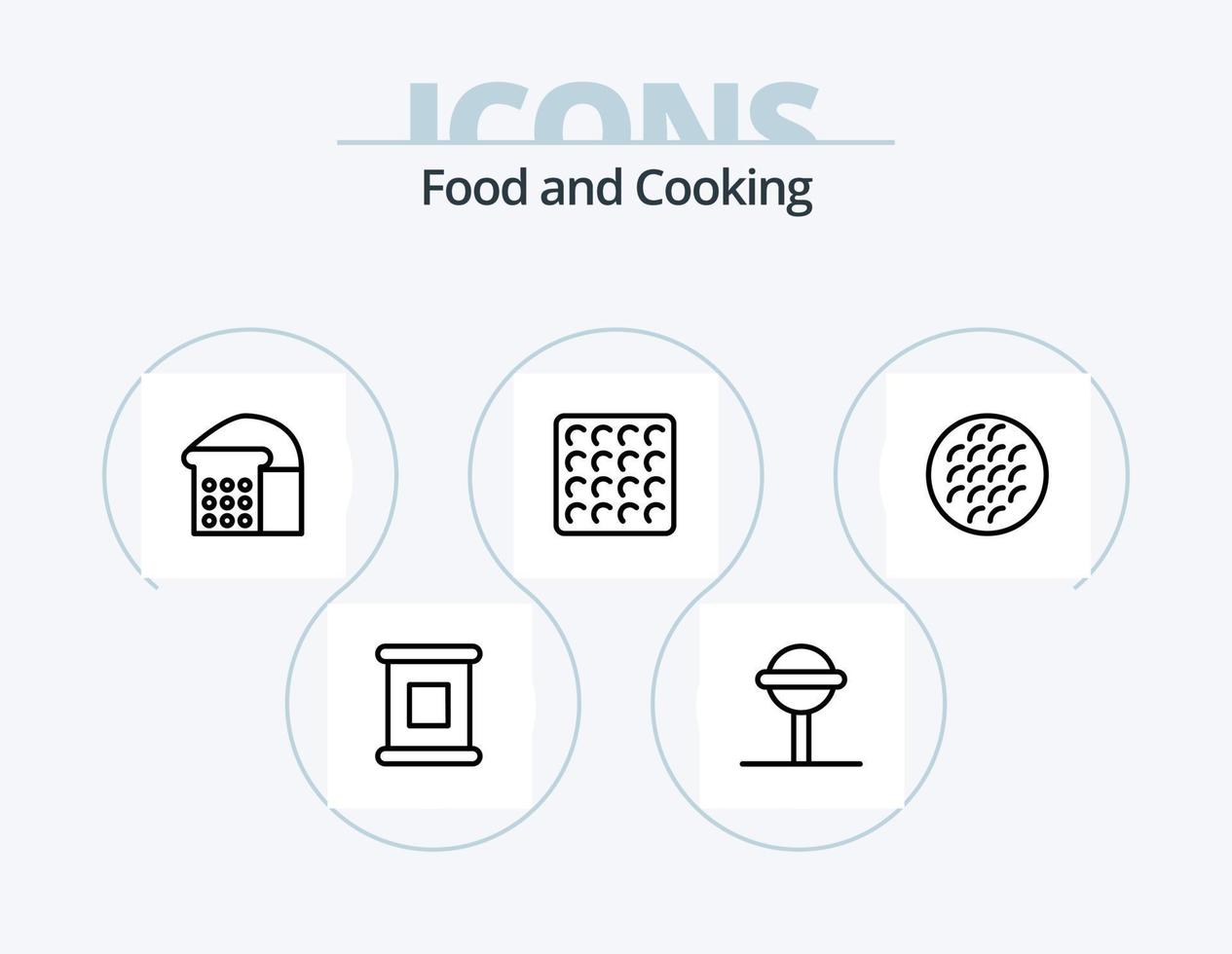 Food Line Icon Pack 5 Icon Design. . . restaurant. tableware. fork vector