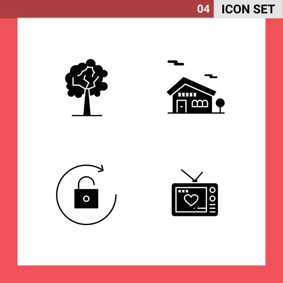 Creative Icons Modern Signs and Symbols of tree television building arrow valentine Editable Vector Design Elements