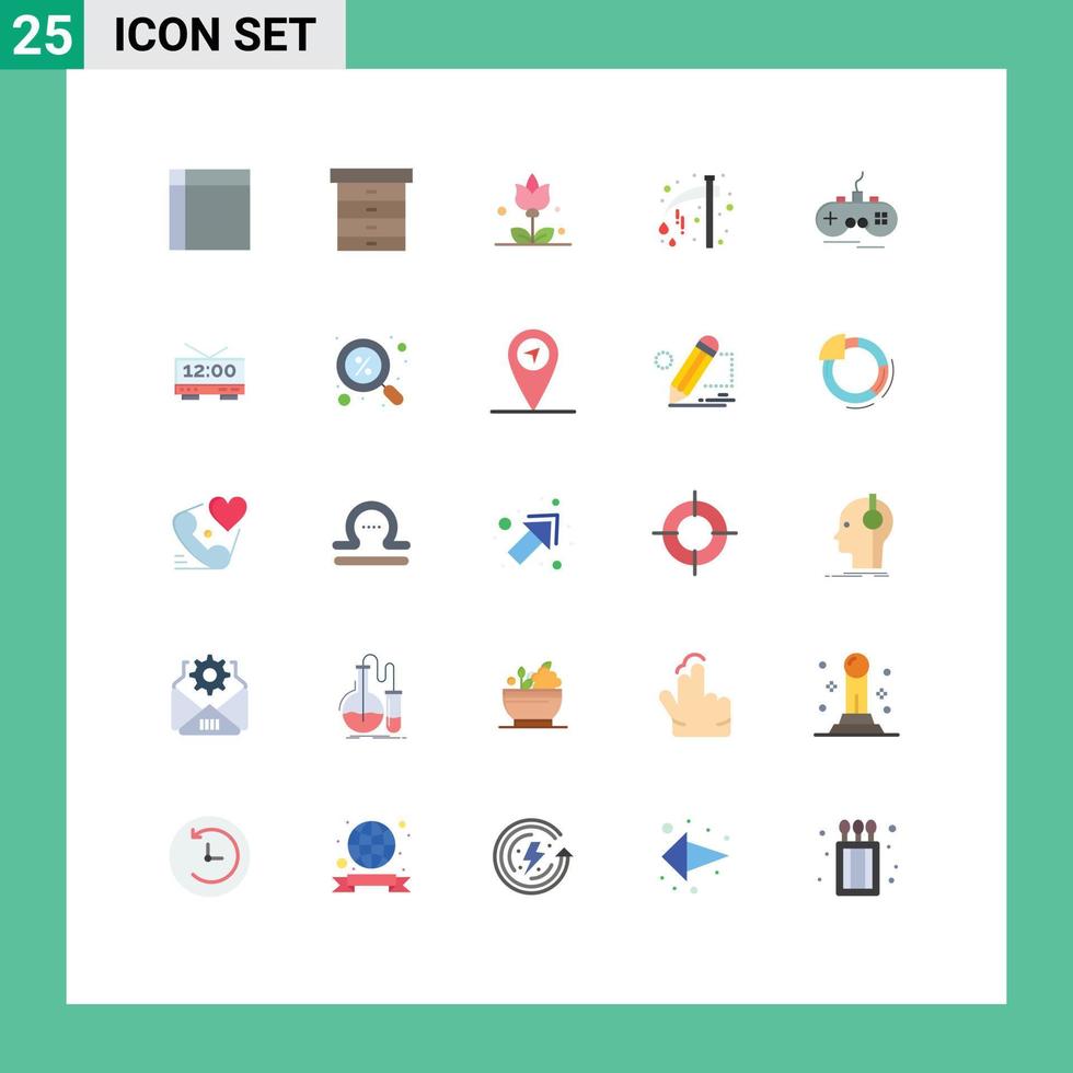 Stock Vector Icon Pack of 25 Line Signs and Symbols for wireless scary bouquet holiday celebration Editable Vector Design Elements