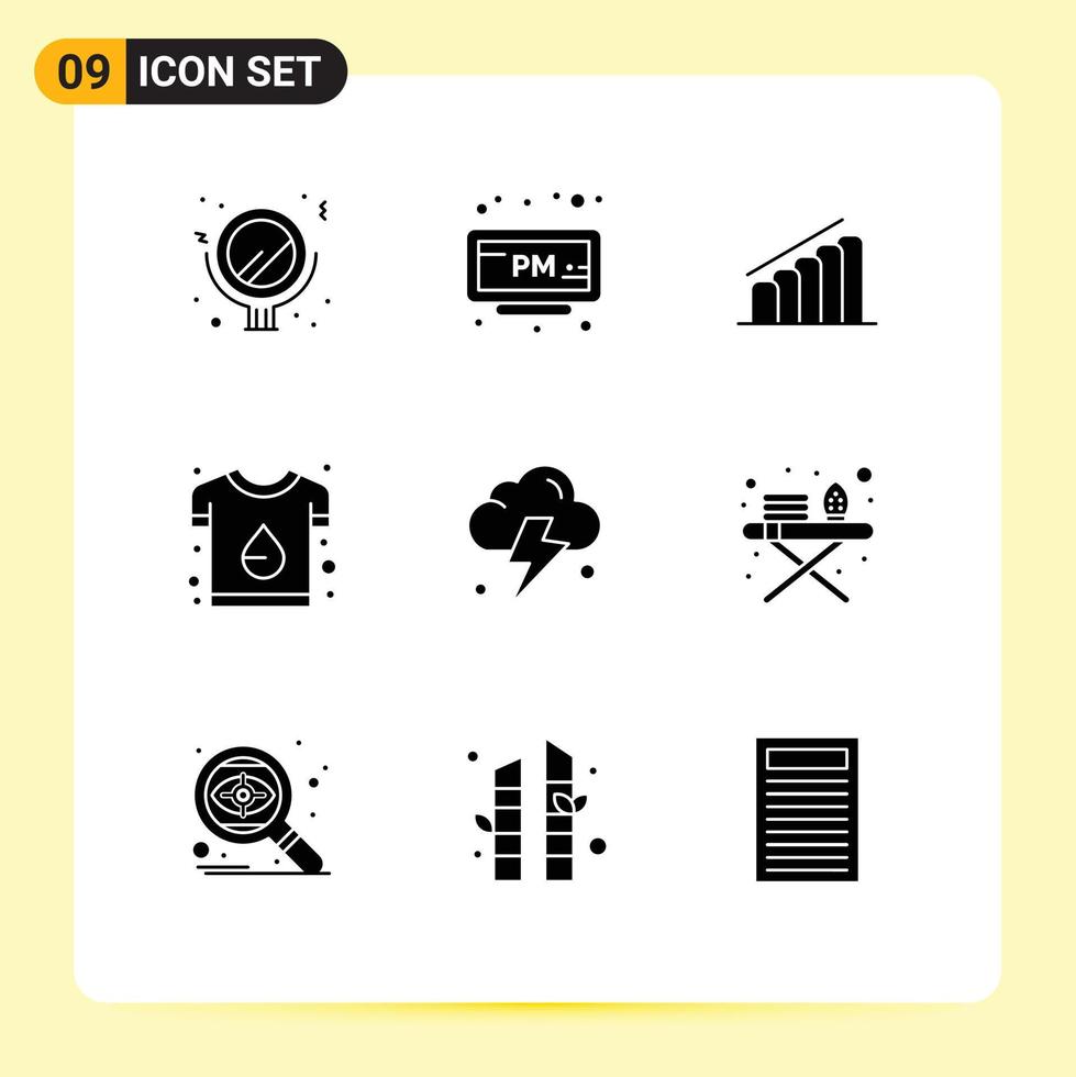 9 Creative Icons Modern Signs and Symbols of farming t progress print branding Editable Vector Design Elements