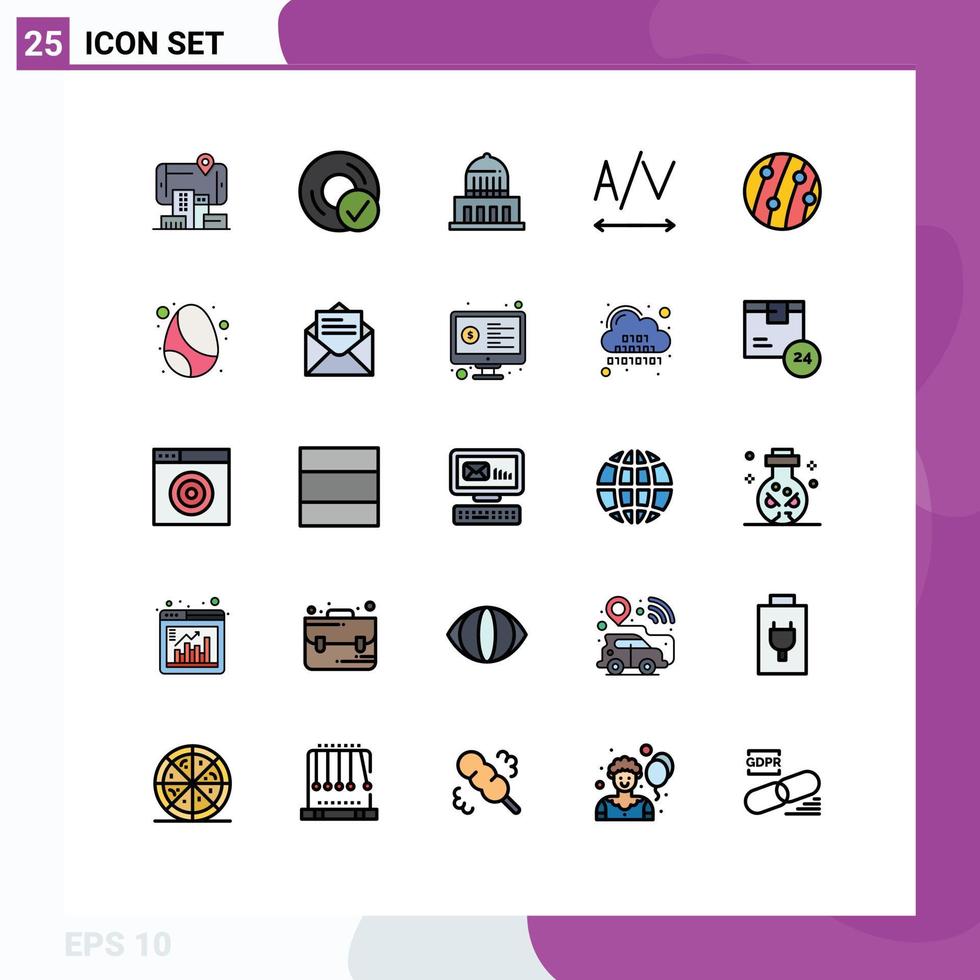 Set of 25 Modern UI Icons Symbols Signs for scalp dandruff dandruff gadget tracking usa Editable Vector Design Elements