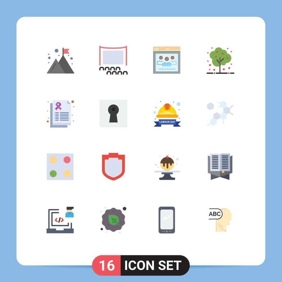 16 Creative Icons Modern Signs and Symbols of health plant browser nature agriculture Editable Pack of Creative Vector Design Elements