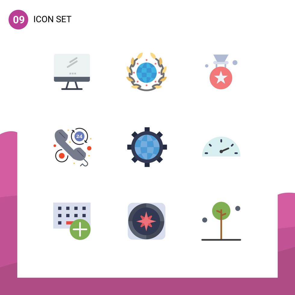 9 Thematic Vector Flat Colors and Editable Symbols of call help world faq price Editable Vector Design Elements