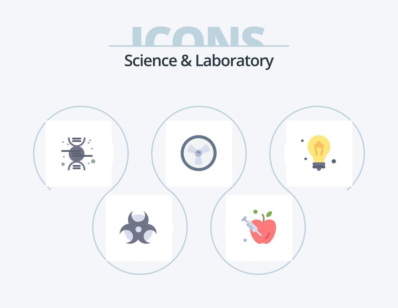 Ciencias plano icono paquete 5 5 icono diseño. . . ciencia. ciencia. bulbo vector