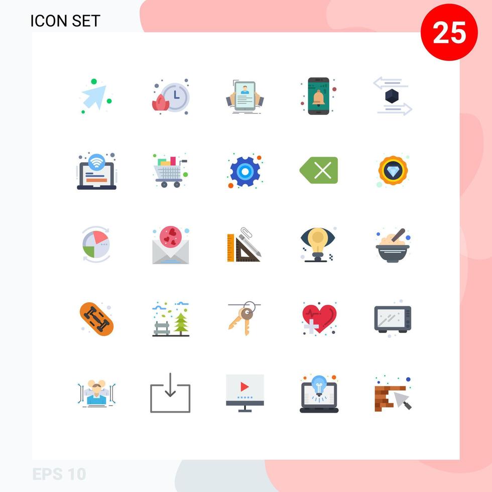 Modern Set of 25 Flat Colors and symbols such as logistic box hiring user interface Editable Vector Design Elements