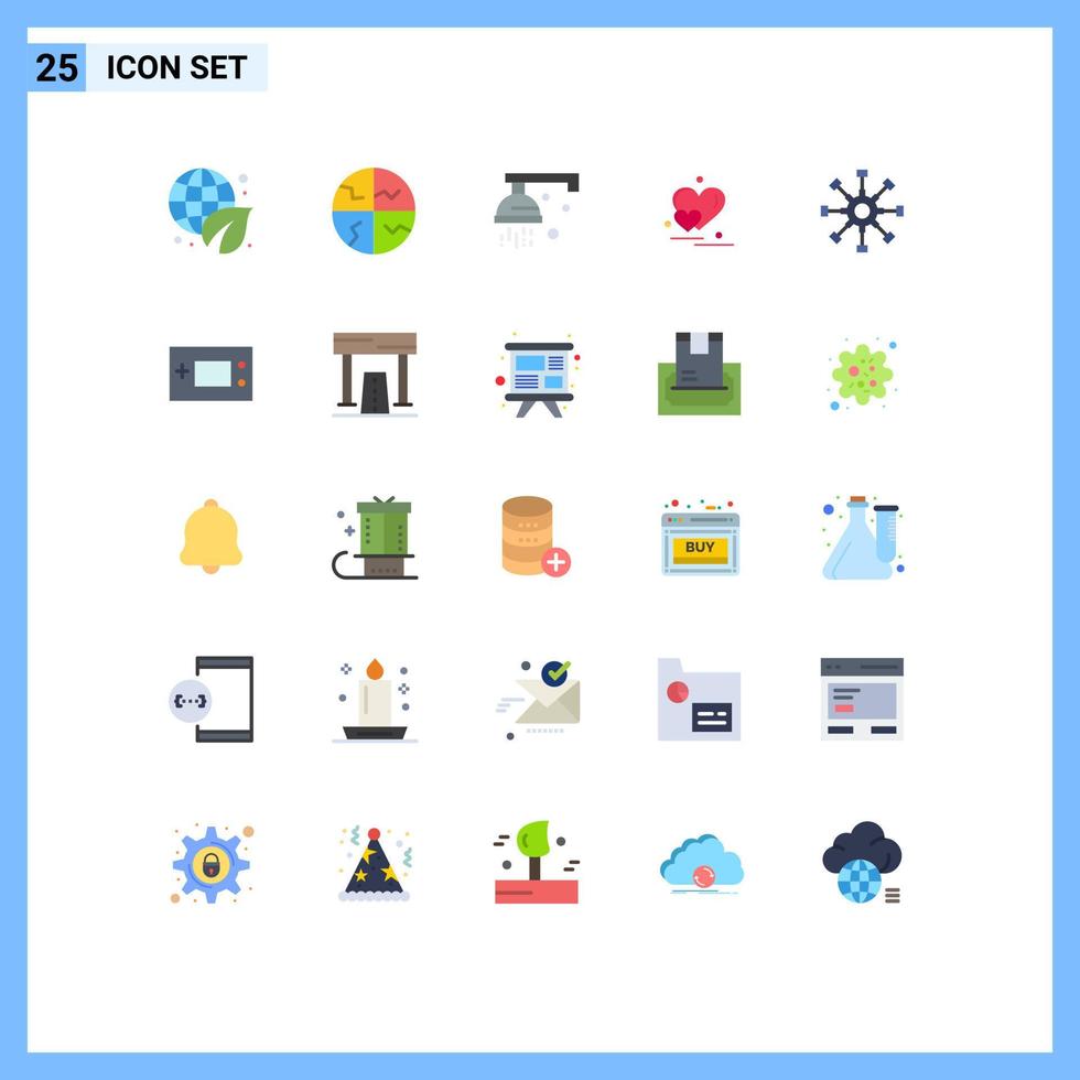 25 Flat Color concept for Websites Mobile and Apps business couple skin protection love medical Editable Vector Design Elements