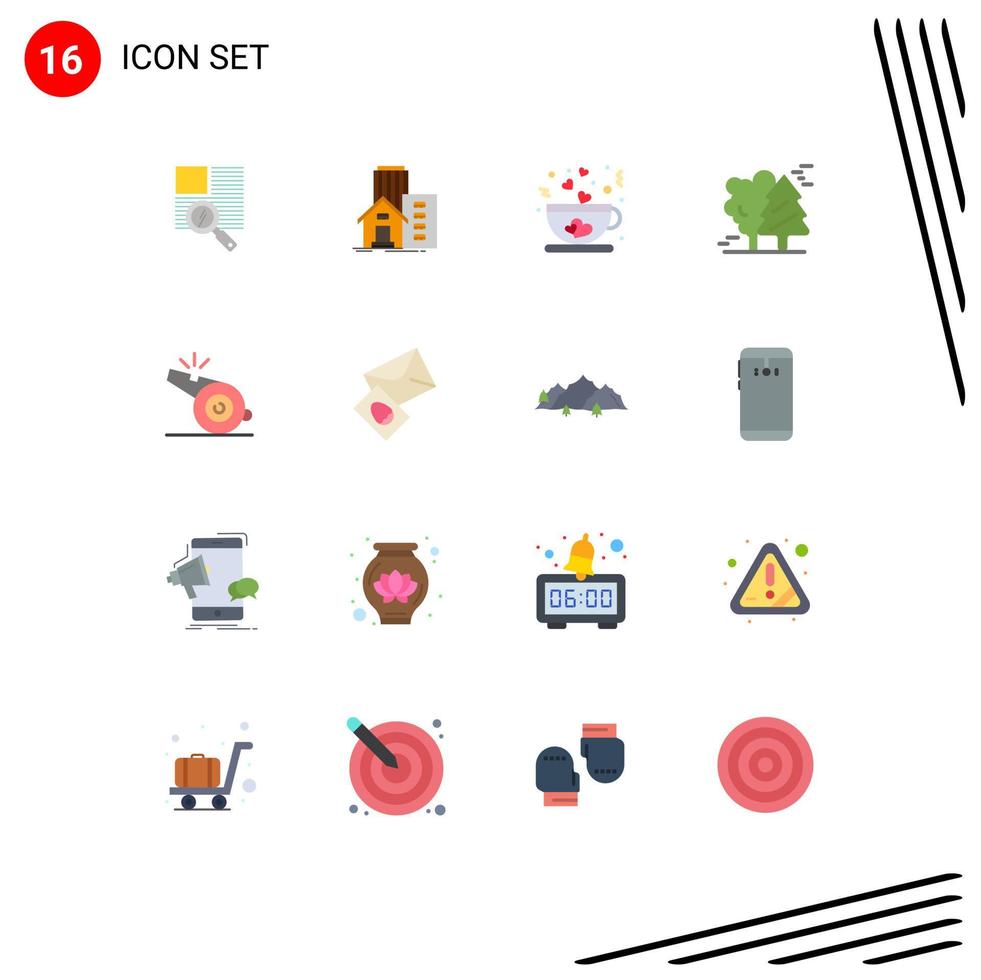 Stock Vector Icon Pack of 16 Line Signs and Symbols for scandinavia canada office arctic tea Editable Pack of Creative Vector Design Elements