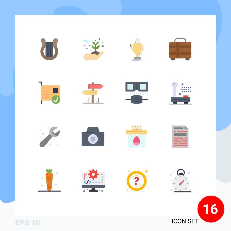 Universal Icon Symbols Group of 16 Modern Flat Colors of travel holiday protecting beach edge Editable Pack of Creative Vector Design Elements
