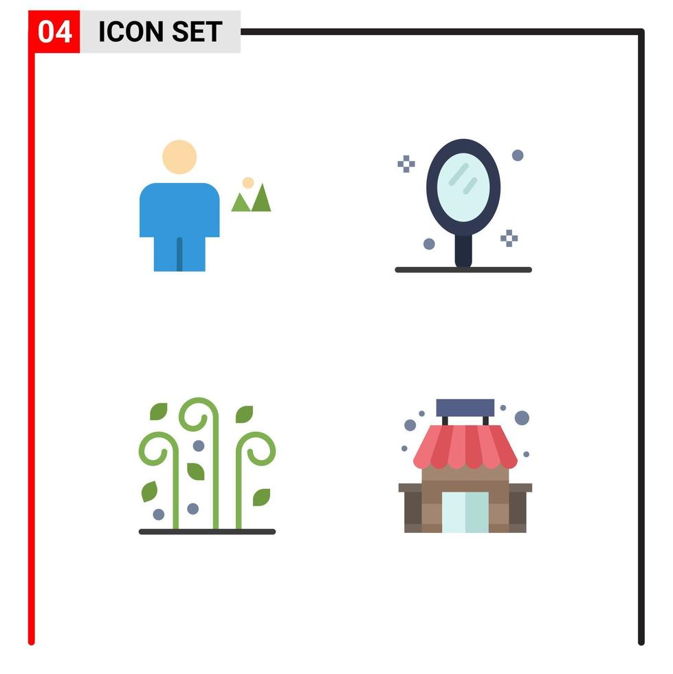 4 User Interface Flat Icon Pack of modern Signs and Symbols of avatar blowing human hand thanksgiving Editable Vector Design Elements