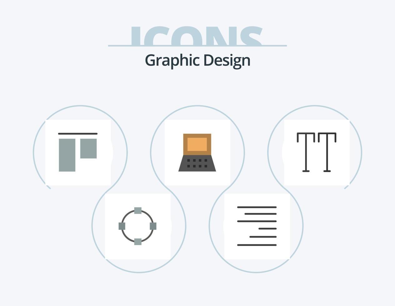 Design Flat Icon Pack 5 Icon Design. . . vertical. text. all vector