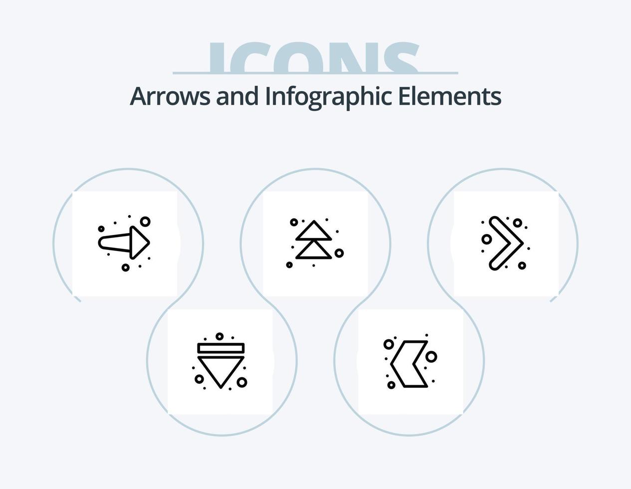 Arrow Line Icon Pack 5 Icon Design. direction. arrows. forward. arrow. next vector