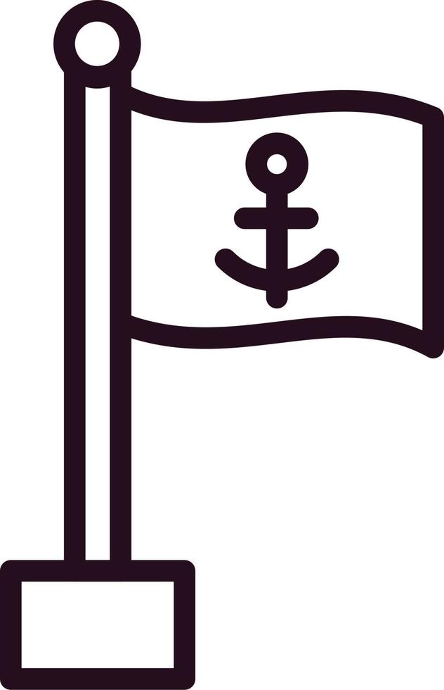 Sea Flag Vector Icon