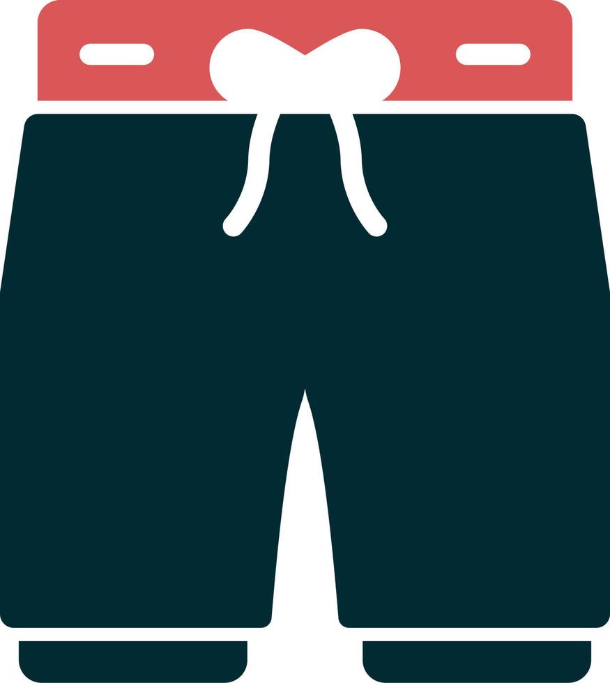 icono de vector de pantalones cortos