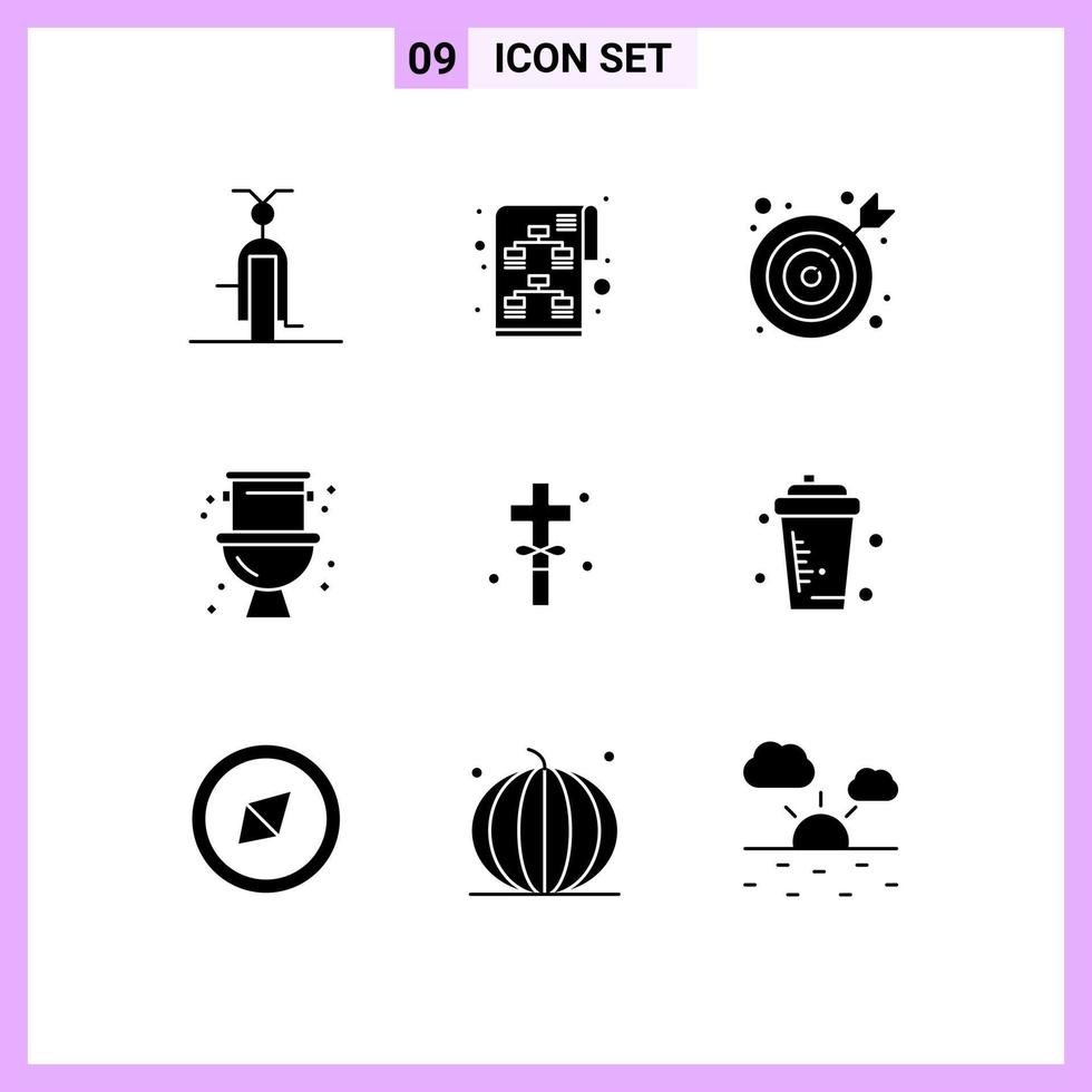 9 Creative Icons Modern Signs and Symbols of holidays system start up plumbing mechanical Editable Vector Design Elements