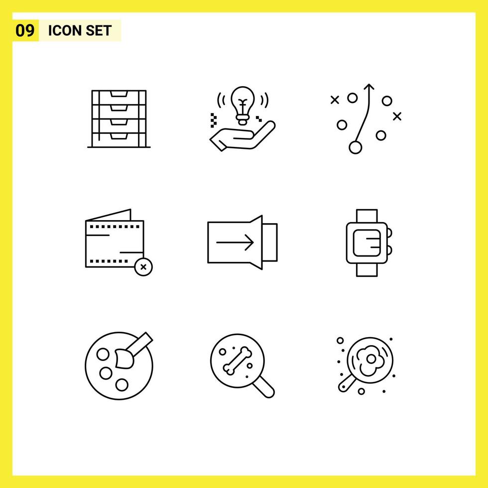 9 Creative Icons Modern Signs and Symbols of slide no management money commerce Editable Vector Design Elements