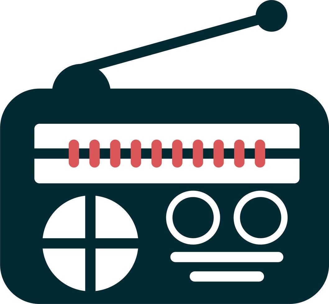 icono de vector de radio