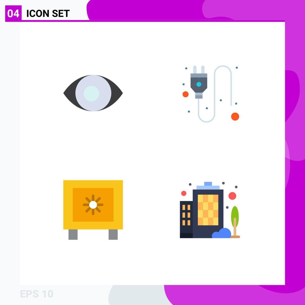 4 Creative Icons Modern Signs and Symbols of degrees logistic electric locker enterprise Editable Vector Design Elements