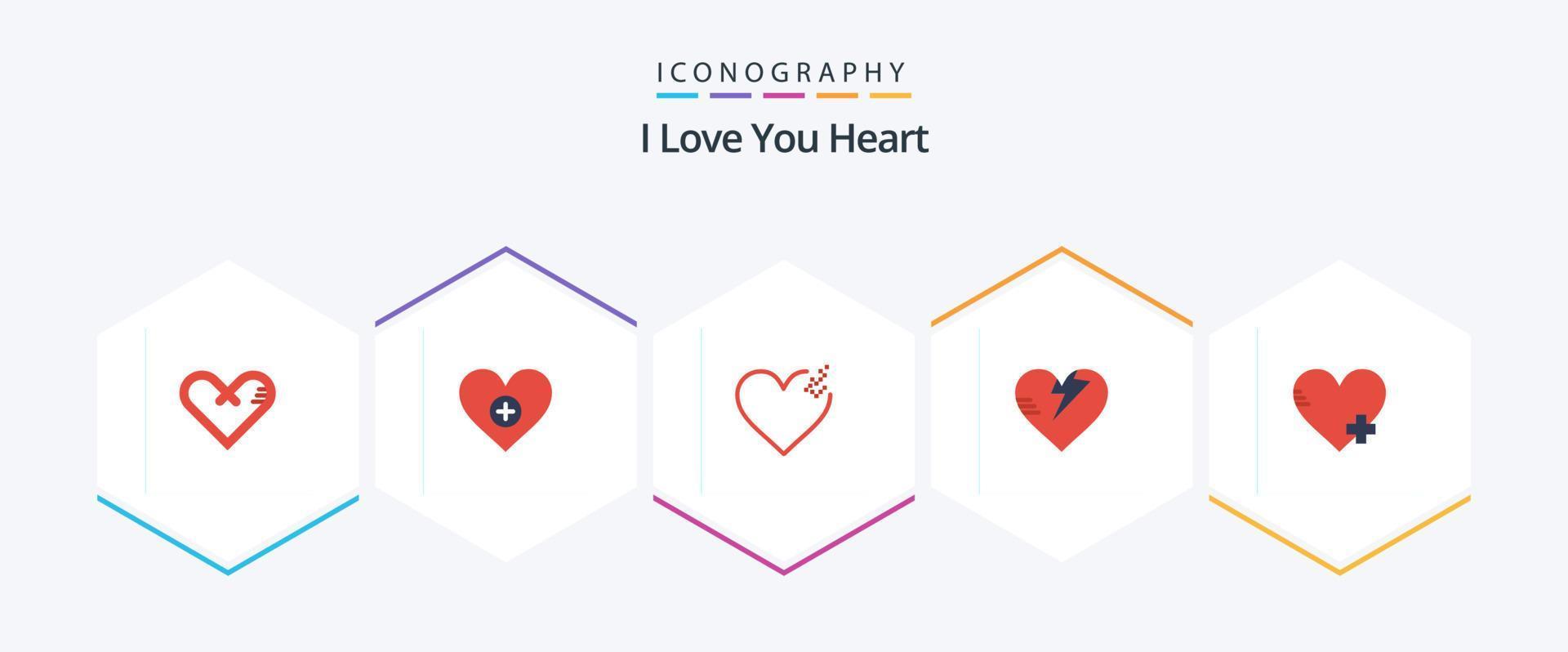 Heart 25 Flat icon pack including heart. add. add. care. healthcare vector