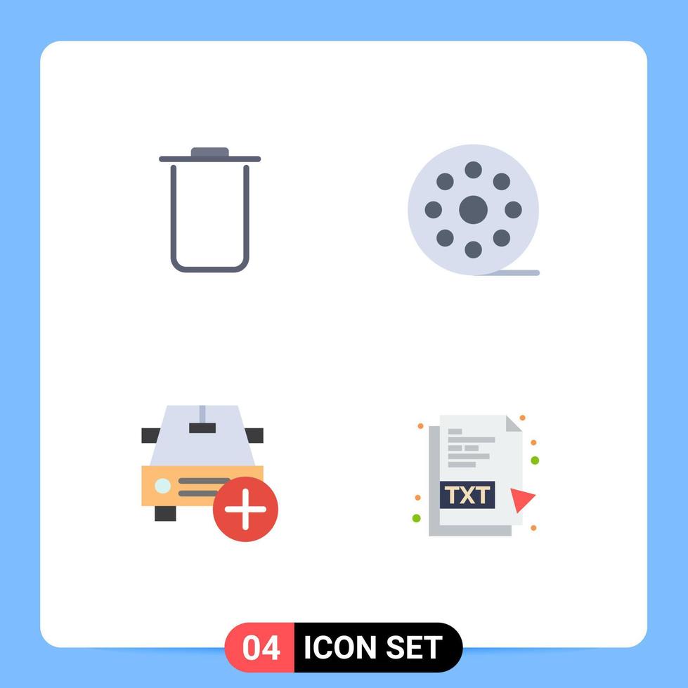 4 4 universal plano icono señales símbolos de instagram más cine multimedia vehículos editable vector diseño elementos