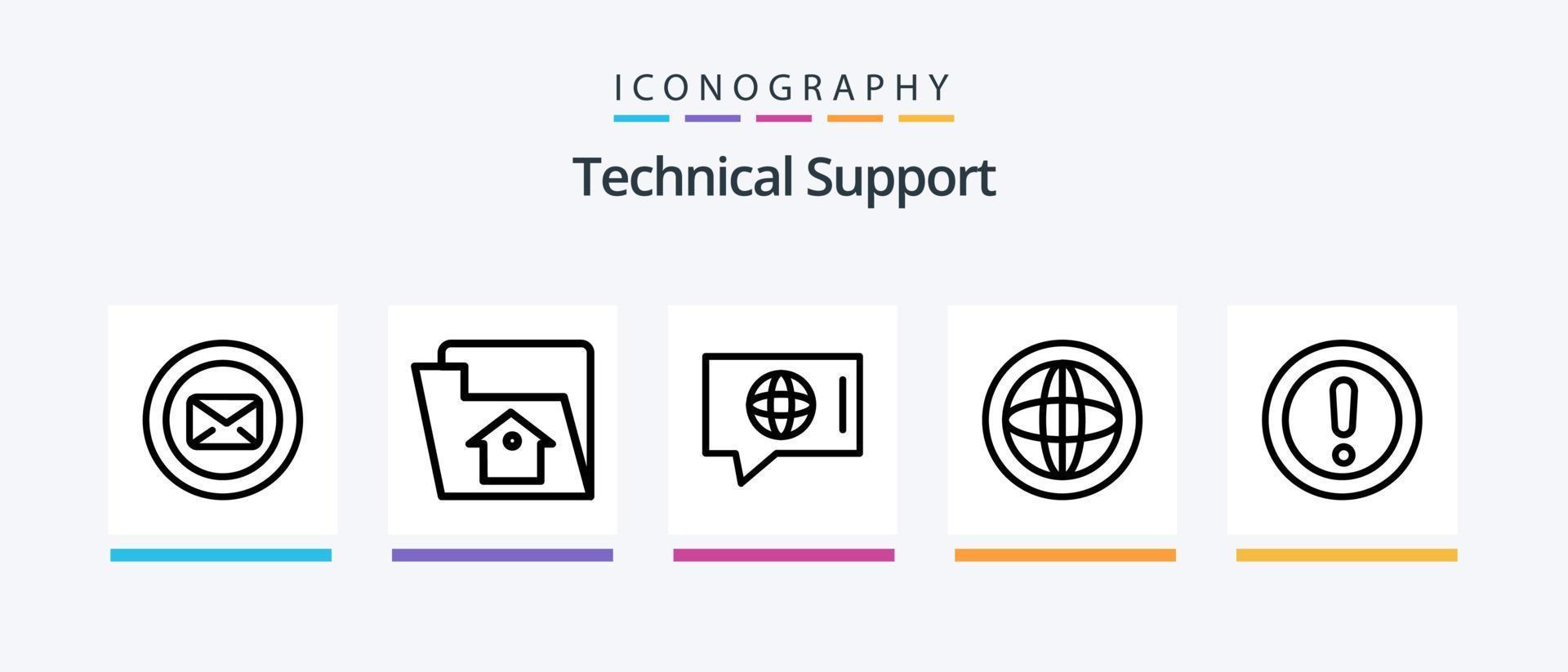 Technical Support Line 5 Icon Pack Including laptop. service. mobile. help. call. Creative Icons