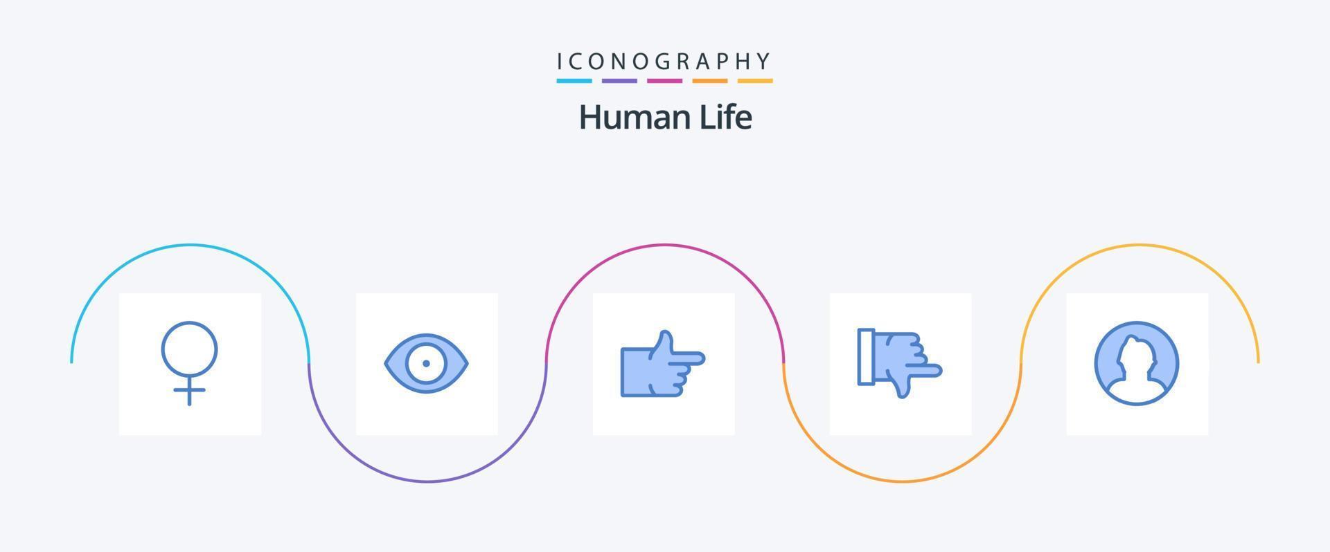 Human Blue 5 Icon Pack Including . round. thumbs up. man. vote vector