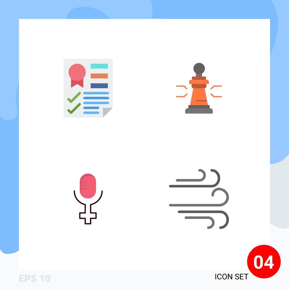 4 Creative Icons Modern Signs and Symbols of data game report advantage tactic Editable Vector Design Elements