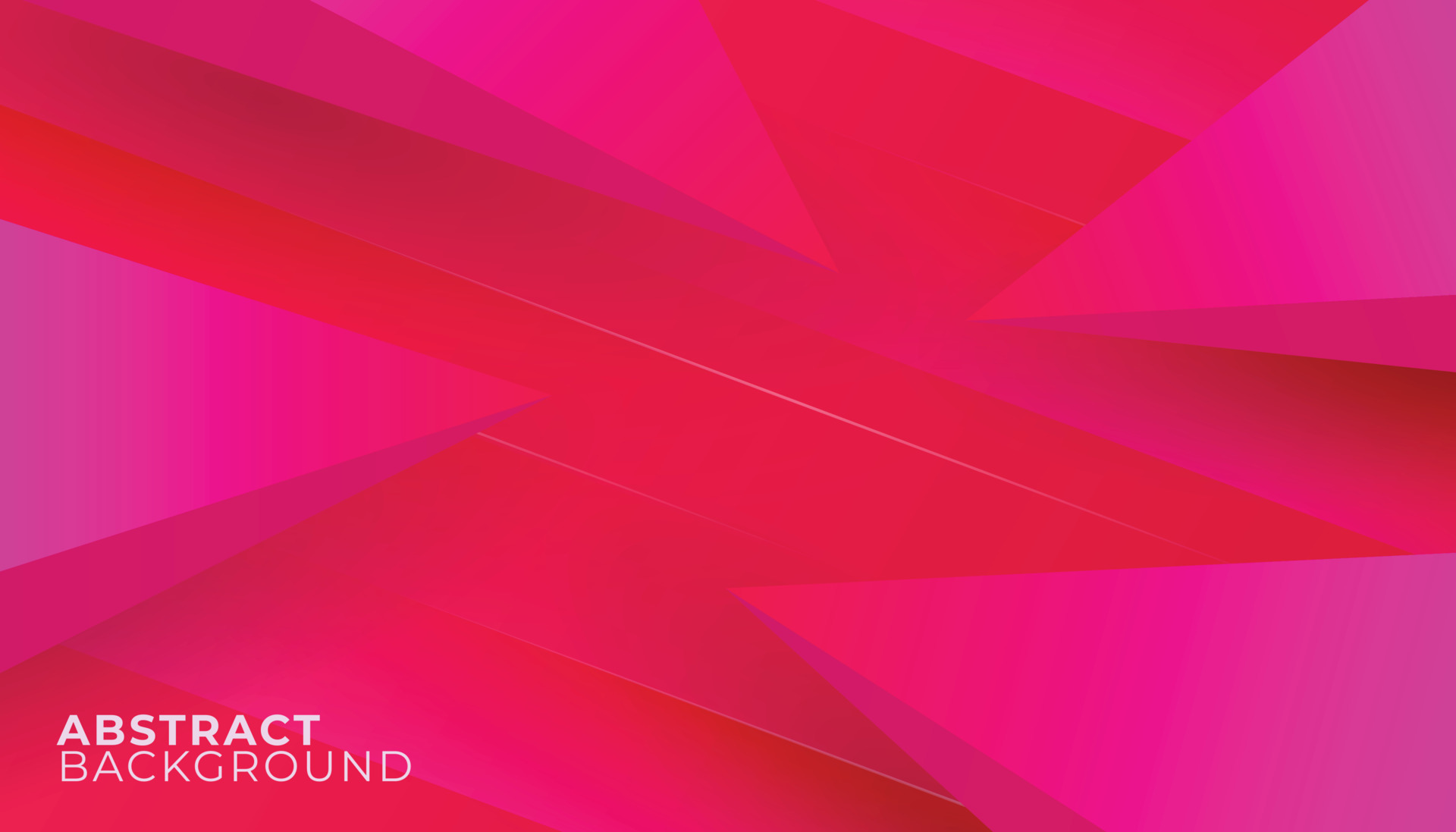 Abstract Pink Purple Geometric Background 3D Realistic Triangle Shapes