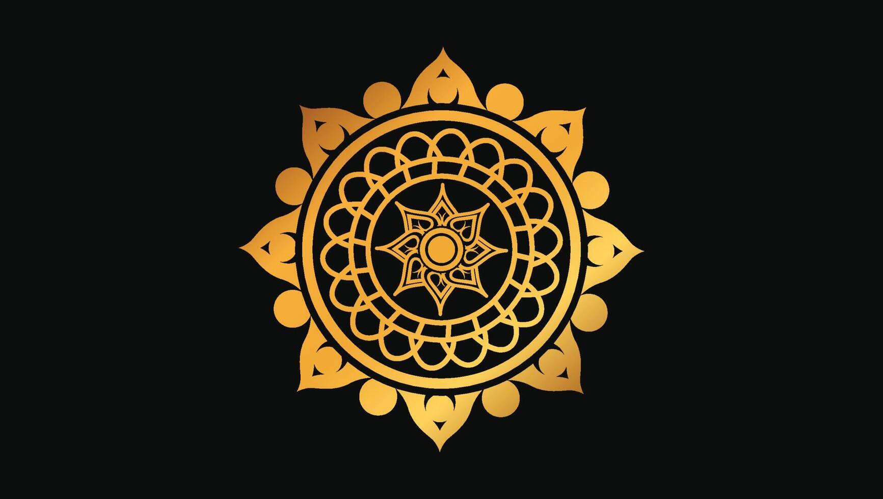 Islamic Mandala Art for Eye-catching Graphic Design vector