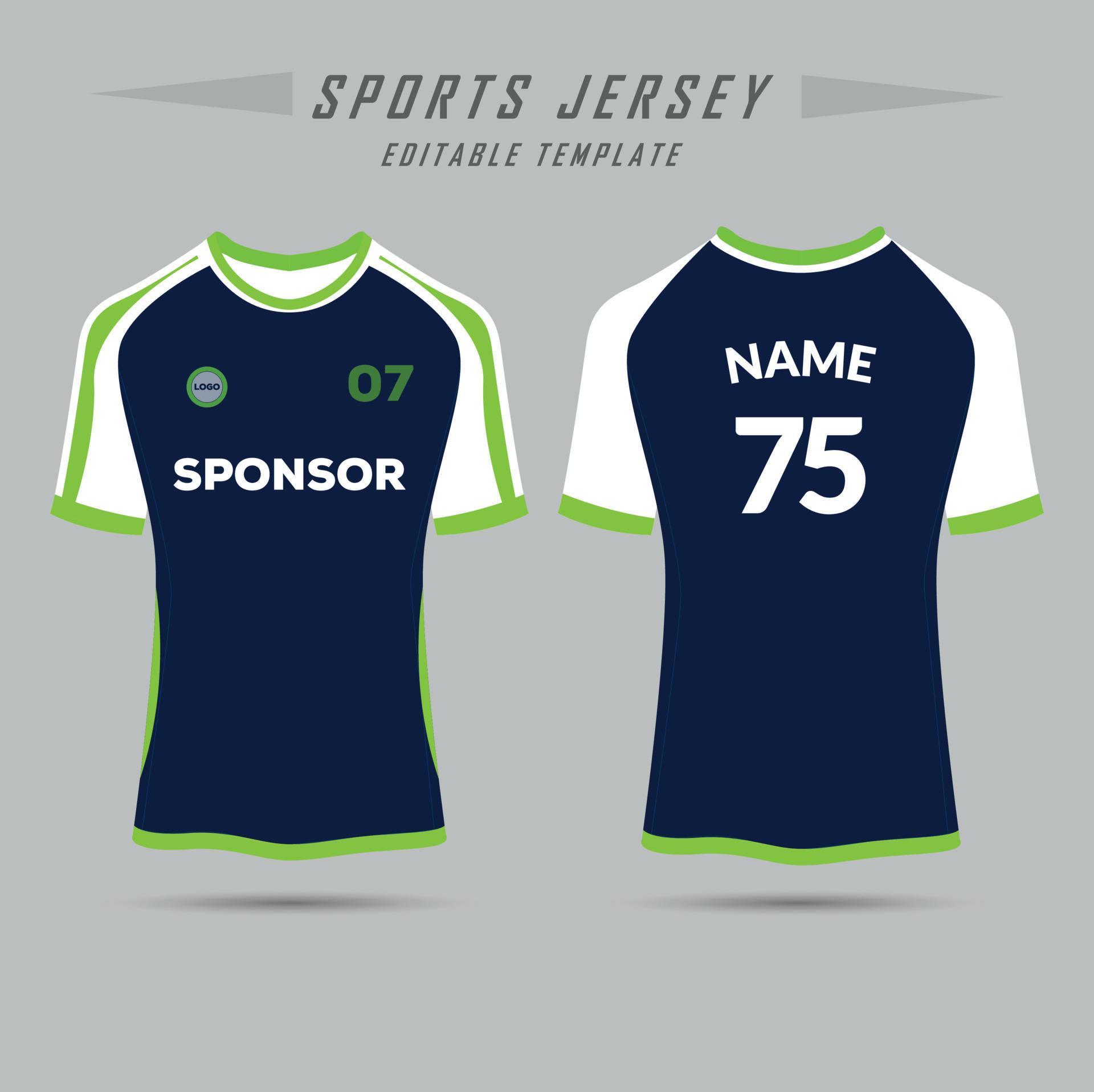 Football jersey design template. corporate design, soccer club uniform Football jersey design template. corporate design, soccer club uniform