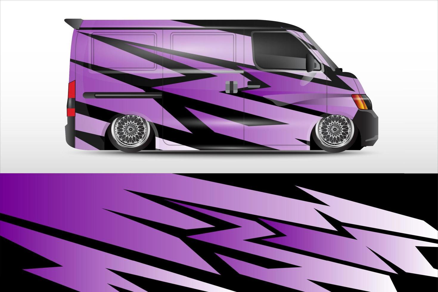 racing car wrap vector design for vehicle vinyl stickers and automotive company sticker livery