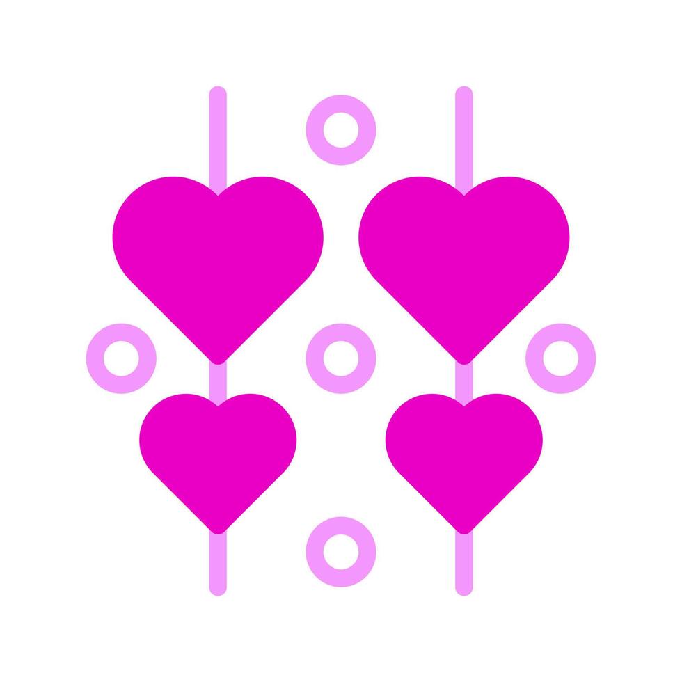 decoration icon duotone pink style valentine illustration vector element and symbol perfect.