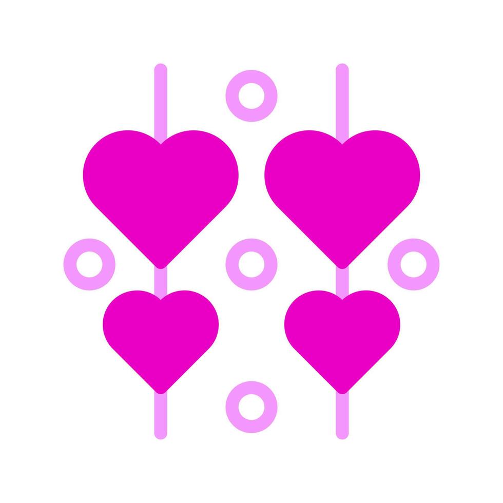 decoración icono duotono rosa estilo san valentín ilustración vector elemento y símbolo perfecto.