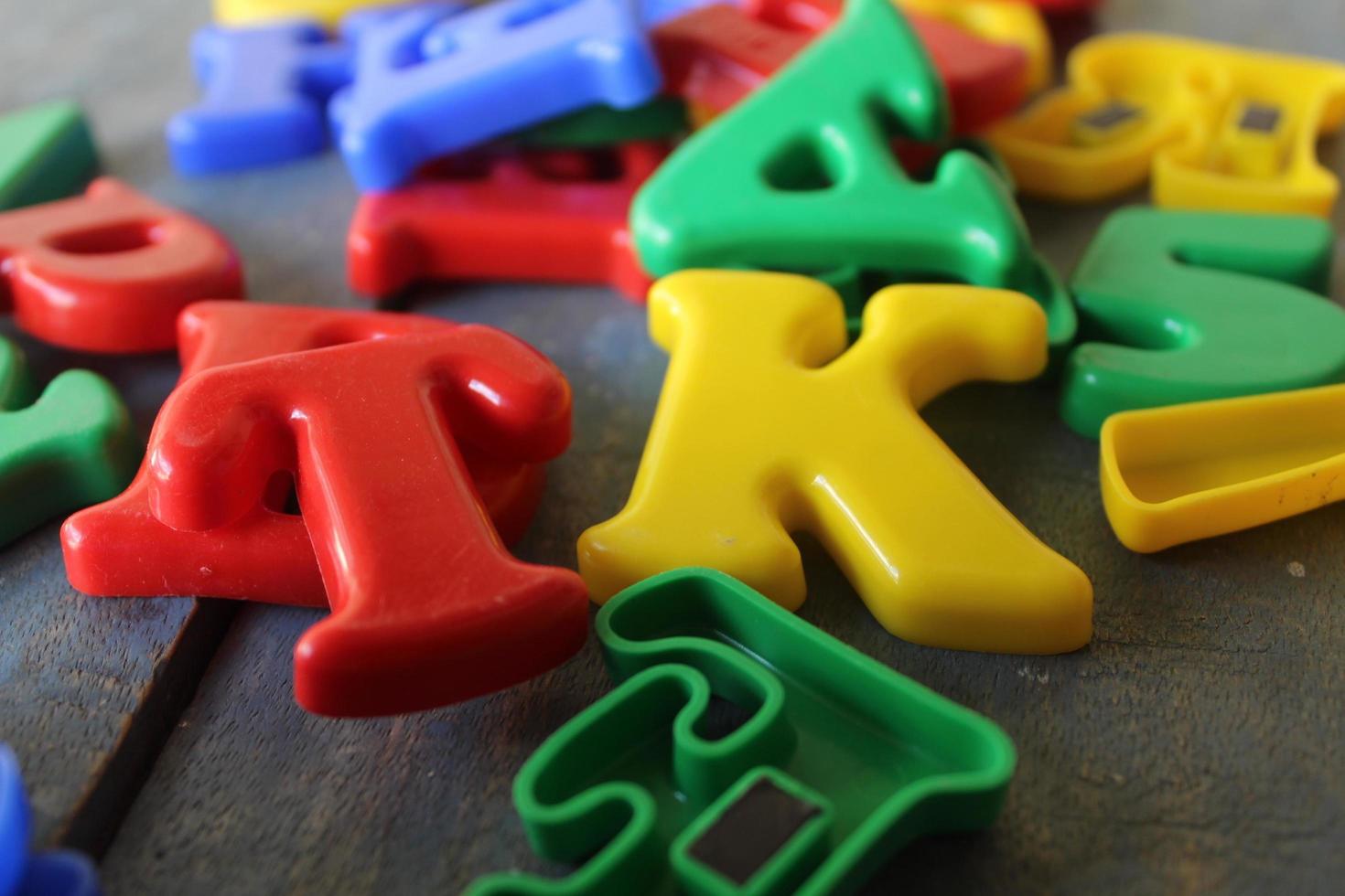 Color Alphabet stock  photo
