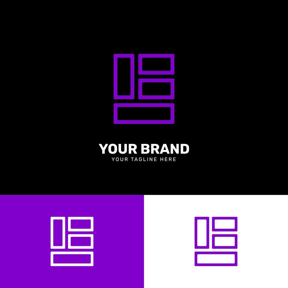 diseño de logotipo único moderno minimalista simple vector