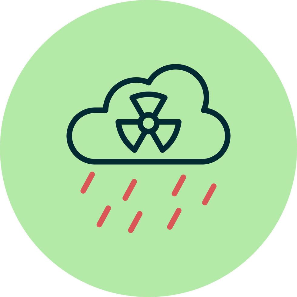 icono de vector de lluvia ácida