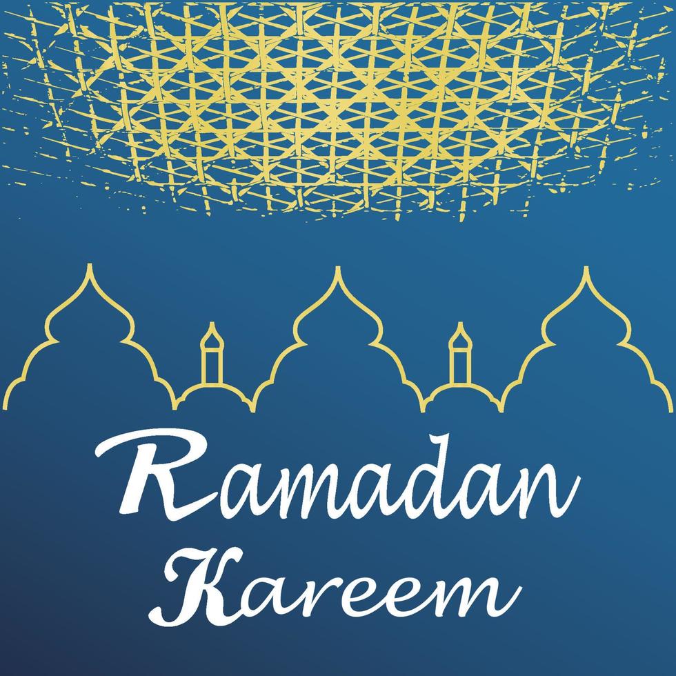 Ramadan Kareem poster background vector illustration design Greeting Card Social Media post template Ramadhan Mubarak Happy  Holy Ramadan Month of fasting for Muslims