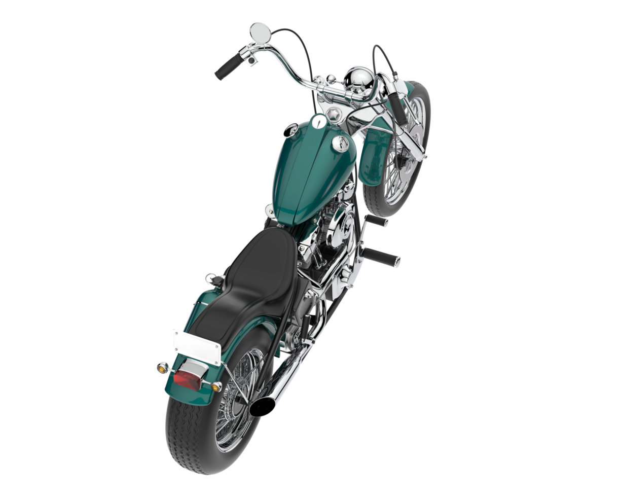 motocicleta isolada em fundo transparente. renderização 3D - ilustração png