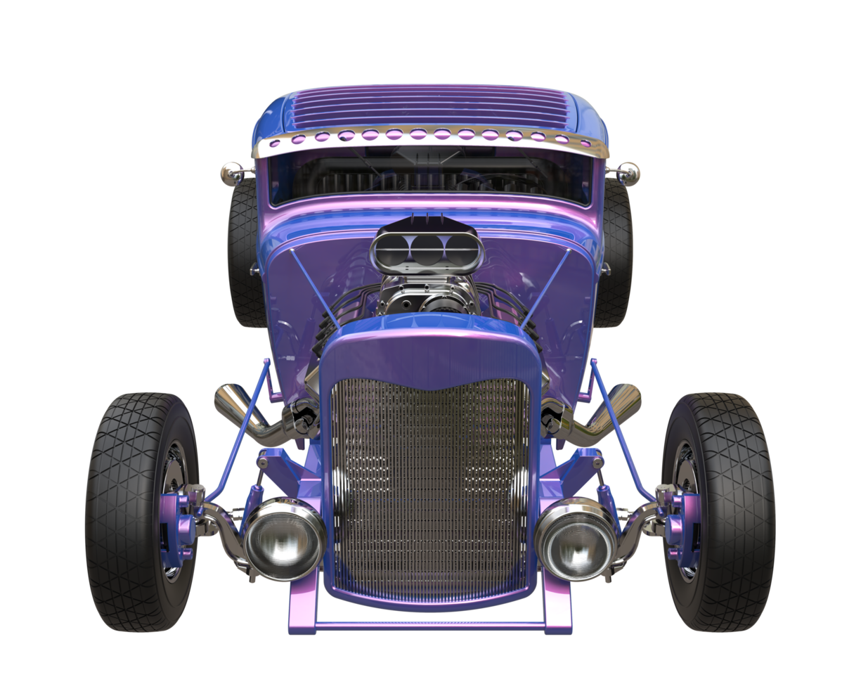 Modern car isolated on transparent background. 3d rendering - illustration png